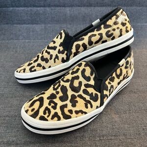 Keds Leopard Pattern Slip-On Shoes